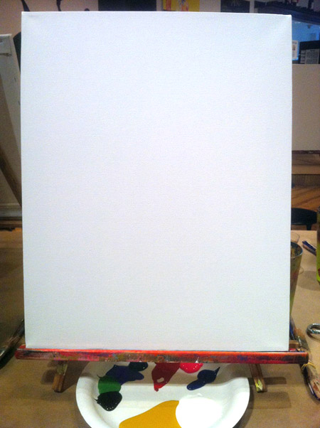 A *real* blank canvas! A *real* blank canvas!