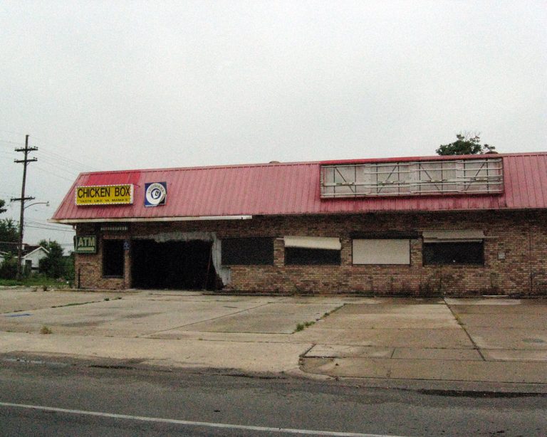 destroyed chicken restaurant in new orleans' ninth ward